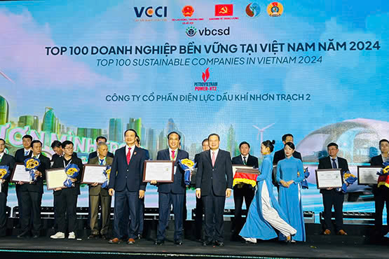 NT2 tự hào 9 năm liên tiếp đạt Top 100 Doanh nghiệp bền vững Việt Nam